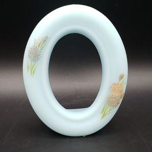 Vintage Fenton hand painted picture frame